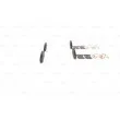 BOSCH 0 986 494 587 - Jeu de 4 plaquettes de frein avant