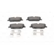 BOSCH 0 986 494 588 - Jeu de 4 plaquettes de frein avant