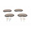 BOSCH 0 986 494 616 - Jeu de 4 plaquettes de frein avant