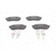 BOSCH 0 986 494 616 - Jeu de 4 plaquettes de frein avant