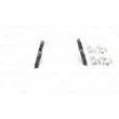 BOSCH 0 986 494 626 - Jeu de 4 plaquettes de frein arrière