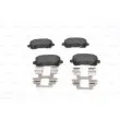 BOSCH 0 986 494 626 - Jeu de 4 plaquettes de frein arrière