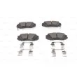 BOSCH 0 986 494 632 - Jeu de 4 plaquettes de frein avant