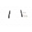 BOSCH 0 986 494 643 - Jeu de 4 plaquettes de frein arrière