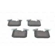 BOSCH 0 986 494 701 - Jeu de 4 plaquettes de frein avant