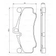 BOSCH 0 986 494 709 - Jeu de 4 plaquettes de frein avant