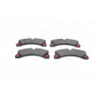 BOSCH 0 986 494 757 - Jeu de 4 plaquettes de frein avant
