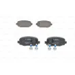 BOSCH 0 986 494 930 - Jeu de 4 plaquettes de frein arrière