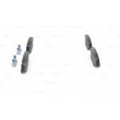 BOSCH 0 986 494 930 - Jeu de 4 plaquettes de frein arrière