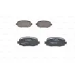 BOSCH 0 986 494 930 - Jeu de 4 plaquettes de frein arrière