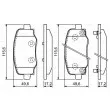 BOSCH 0 986 494 930 - Jeu de 4 plaquettes de frein arrière