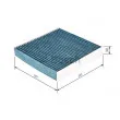 BOSCH 0 986 628 531 - Filtre, air de l'habitacle