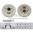 NIPPARTS N3300917 - Jeu de 2 disques de frein avant