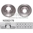NIPPARTS N3302179 - Jeu de 2 disques de frein avant