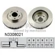 NIPPARTS N3308021 - Jeu de 2 disques de frein avant