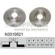 NIPPARTS N3310521 - Jeu de 2 disques de frein arrière