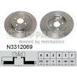 NIPPARTS N3312069 - Jeu de 2 disques de frein arrière