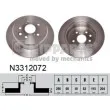 NIPPARTS N3312072 - Jeu de 2 disques de frein arrière