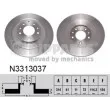 NIPPARTS N3313037 - Jeu de 2 disques de frein arrière