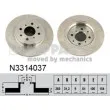 NIPPARTS N3314037 - Jeu de 2 disques de frein arrière