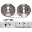 NIPPARTS N3317010 - Jeu de 2 disques de frein arrière