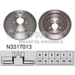 NIPPARTS N3317013 - Jeu de 2 disques de frein arrière