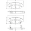 NIPPARTS N3602135 - Jeu de 4 plaquettes de frein avant