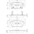 NIPPARTS N3610311 - Jeu de 4 plaquettes de frein arrière