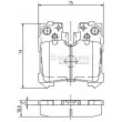 NIPPARTS N3612037 - Jeu de 4 plaquettes de frein arrière