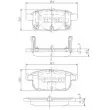 NIPPARTS N3618002 - Jeu de 4 plaquettes de frein arrière