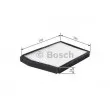 BOSCH 1 987 432 175 - Filtre, air de l'habitacle