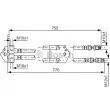 BOSCH 1 987 481 805 - Flexible de frein