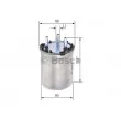 BOSCH F 026 402 834 - Filtre à carburant