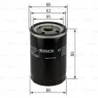 BOSCH F 026 407 077 - Filtre à huile