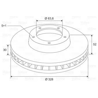 Jeu de 2 disques de frein avant VALEO OEM 31471034
