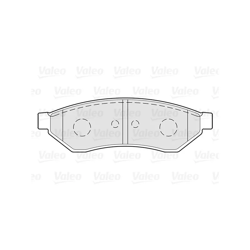 Jeu de 4 plaquettes de frein arrière VALEO 301271 - Visuel 1