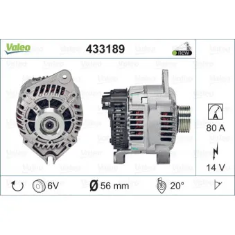 Alternateur VALEO OEM 5705HL