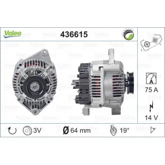 Alternateur VALEO OEM 7700871033