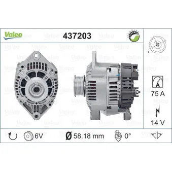 Alternateur VALEO OEM 7700436623