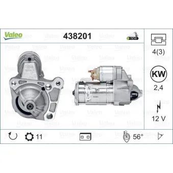 Démarreur VALEO OEM 8200460883