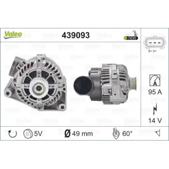 Alternateur VALEO OEM 12312246078