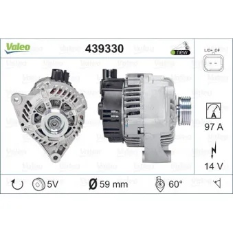 Alternateur VALEO OEM 5705GL
