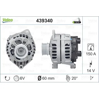 Alternateur VALEO OEM 5705AE