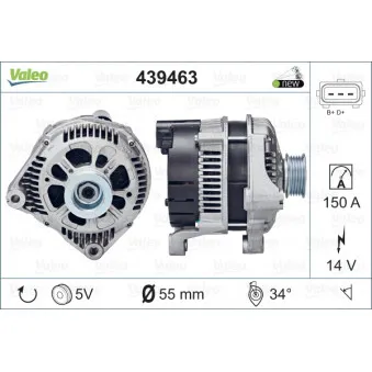 Alternateur VALEO OEM YLE500180