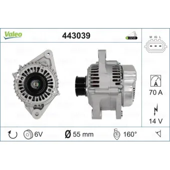 Alternateur VALEO OEM 270600J010