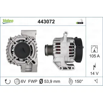 Alternateur VALEO OEM 6204258