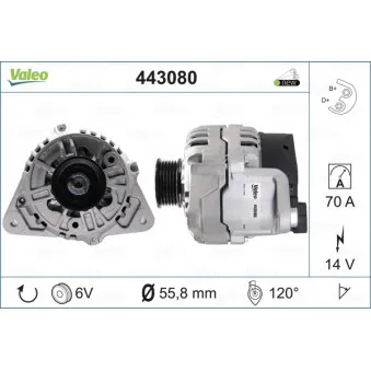 Alternateur VALEO OEM 96FB10300DE