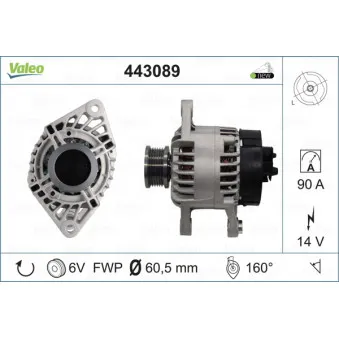 Alternateur VALEO OEM 51859052