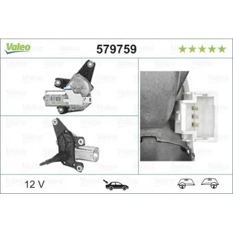 Moteur d'essuie-glace VALEO 579759