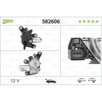 Moteur d'essuie-glace VALEO 582606 pour DACIA DUSTER 1.5 dCi - 109cv